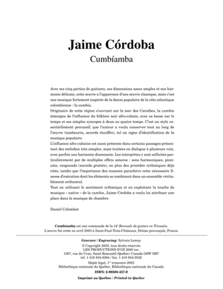 Book cover for Cumbíamba - 2 cahiers