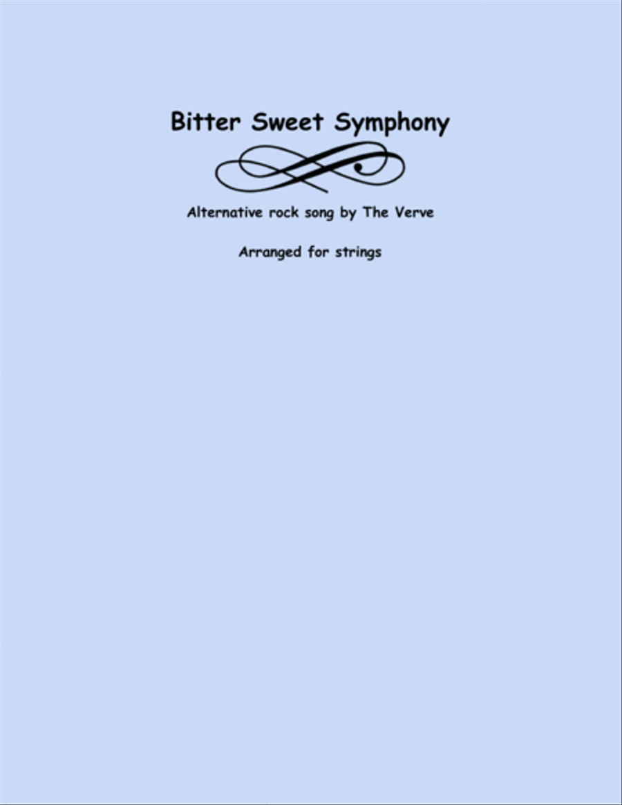 Bittersweet Symphony String Trio scores gallery preview page 1