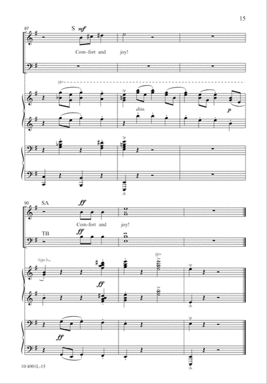 God Rest You Merry, Gentlemen 4-Part scores gallery preview page 16