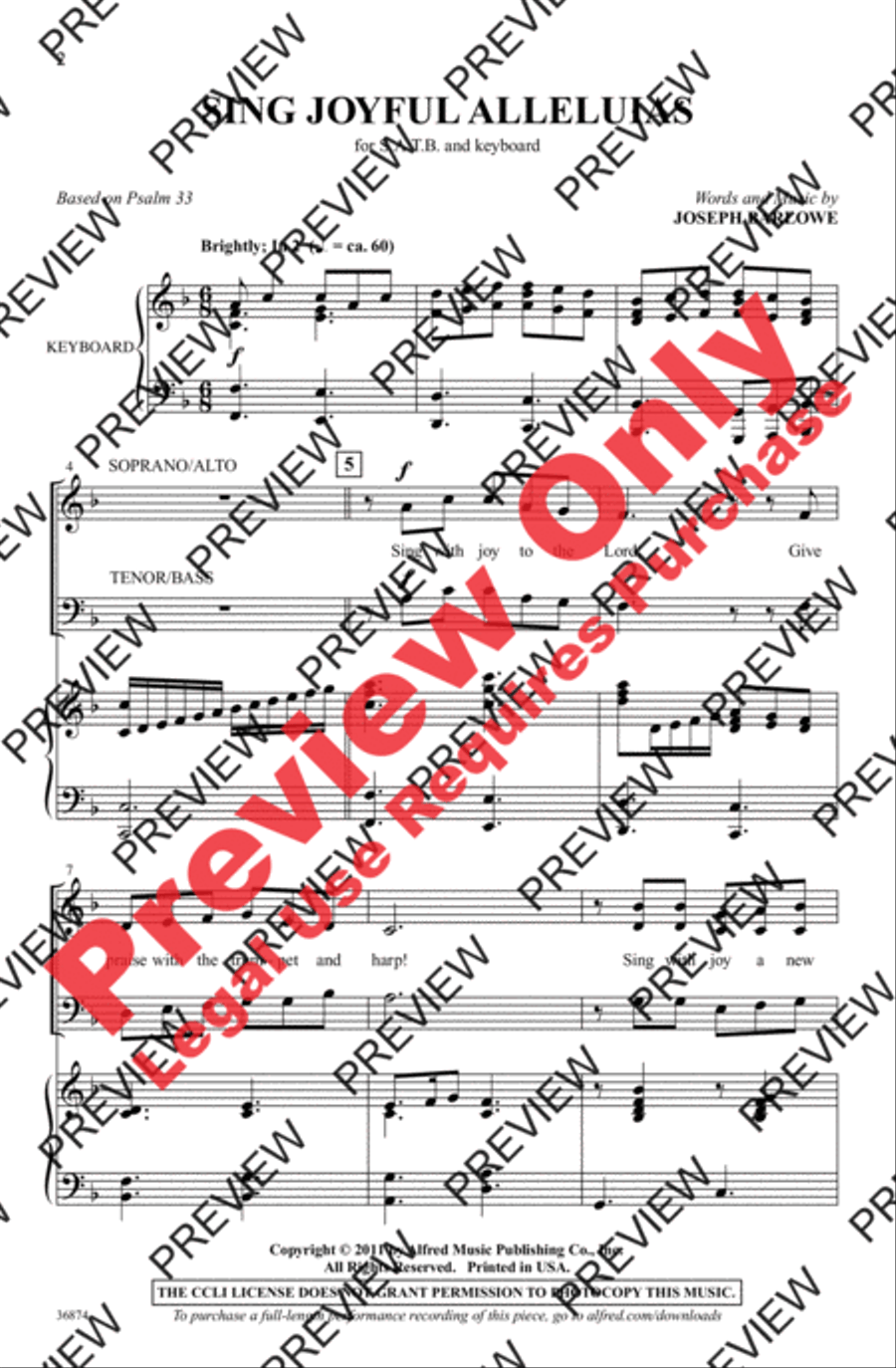 Sing Joyful Alleluias Sing Joyful Alleluias 4-Part scores gallery preview page 2