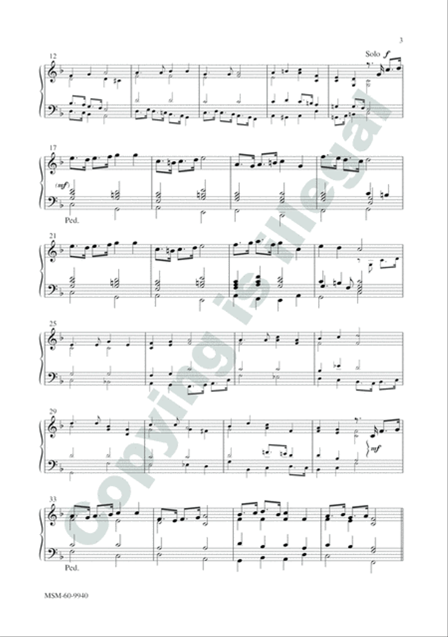 Come, Ye Thankful People, Come 4-Part scores gallery preview page 3
