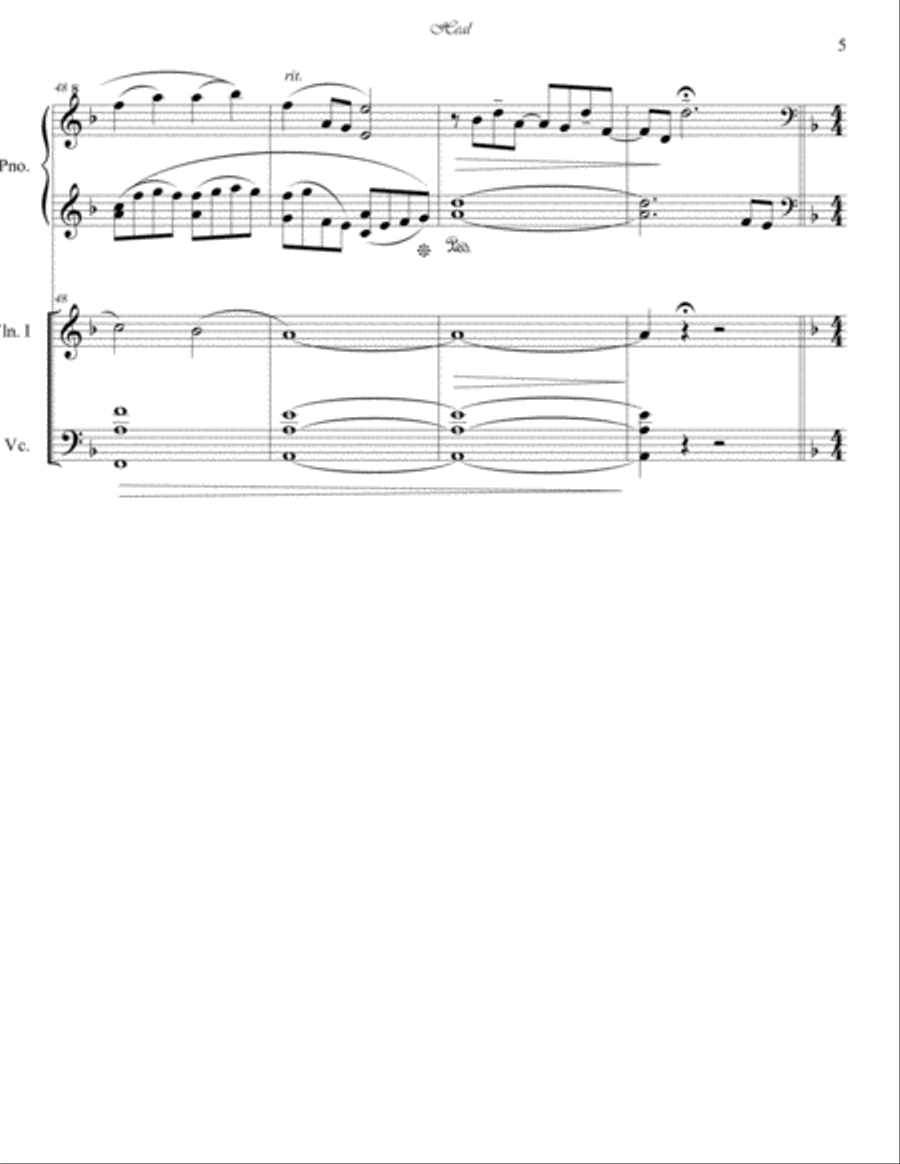 Heal (Sonata and Concerto) 4-Part scores gallery preview page 5