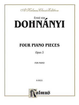 Book cover for 4 Piano Pieces Op 2