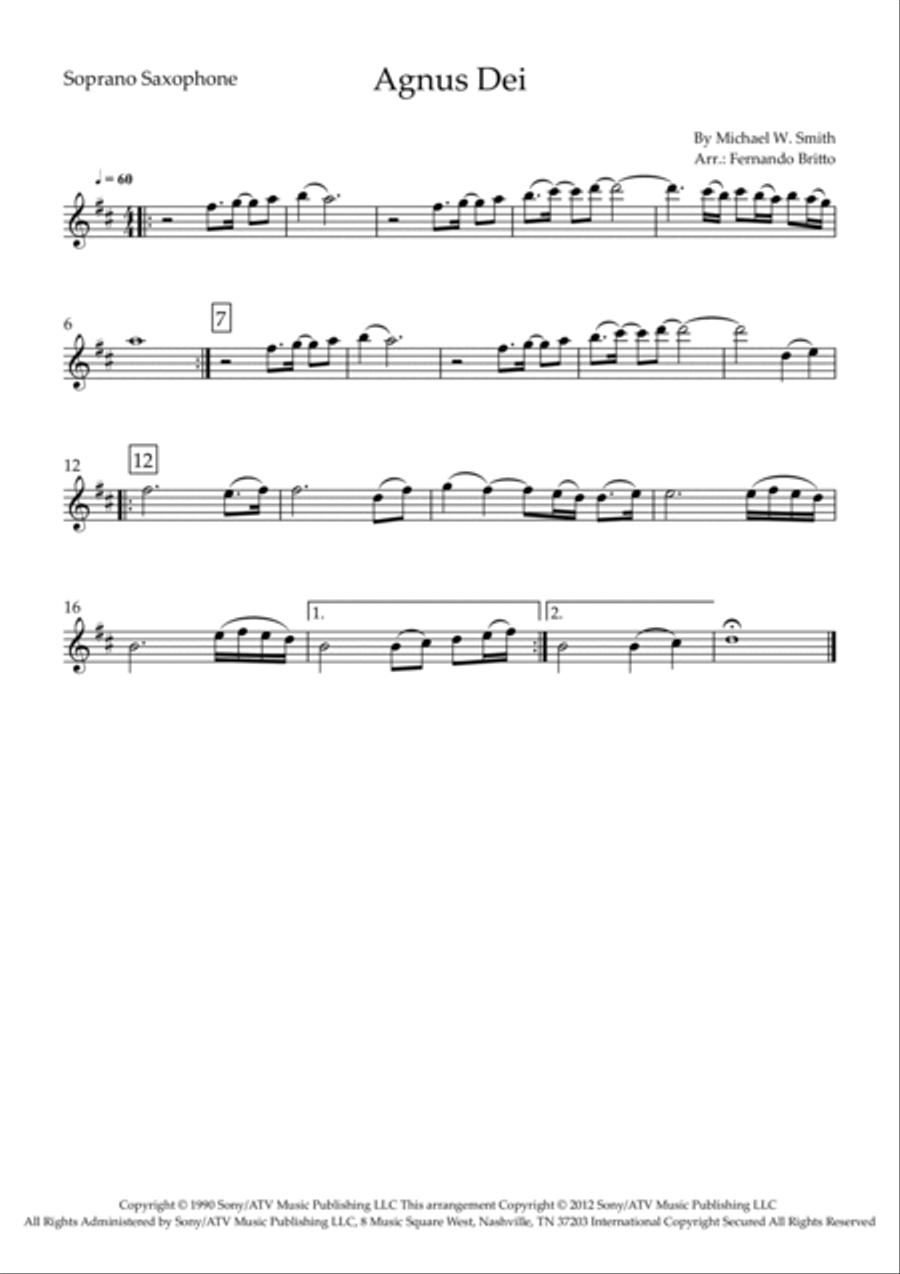 Agnus Dei Small Ensemble scores gallery preview page 4