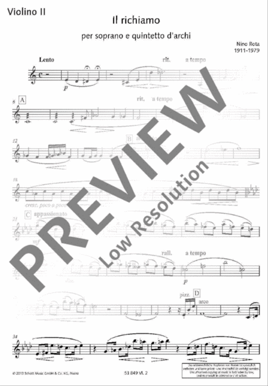 Il richiamo Cello scores gallery preview page 18