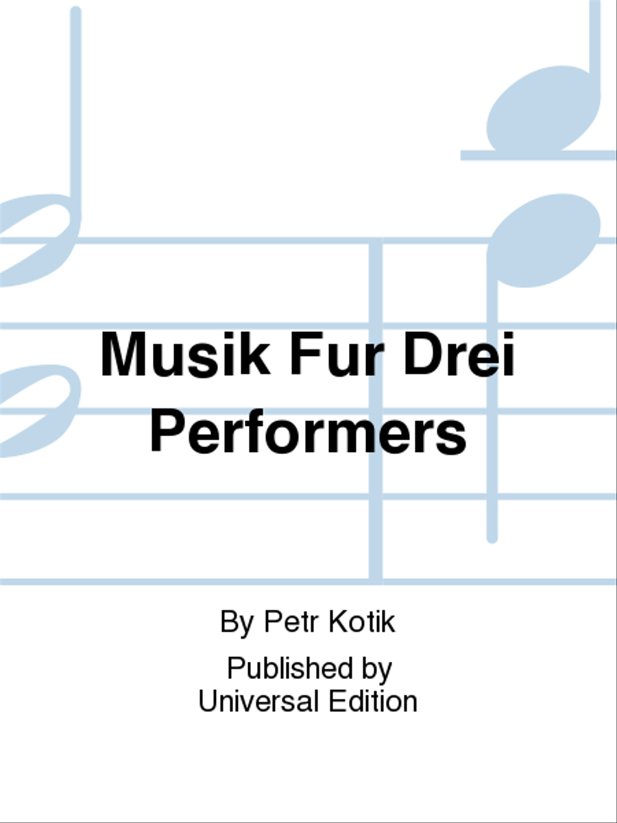 Musik für Drei Performers School and Community scores gallery preview page 1