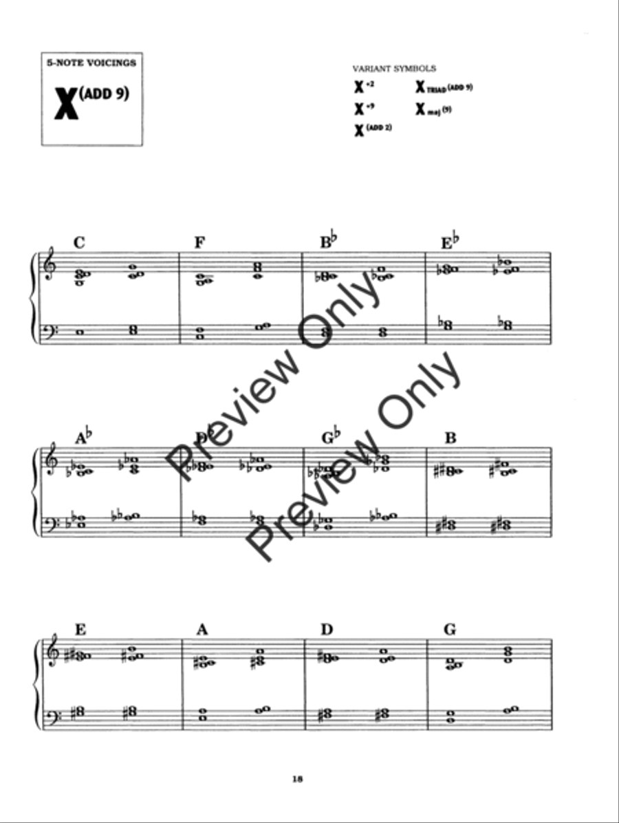 Chord Voicing Handbook, The Piano Method scores gallery preview page 21
