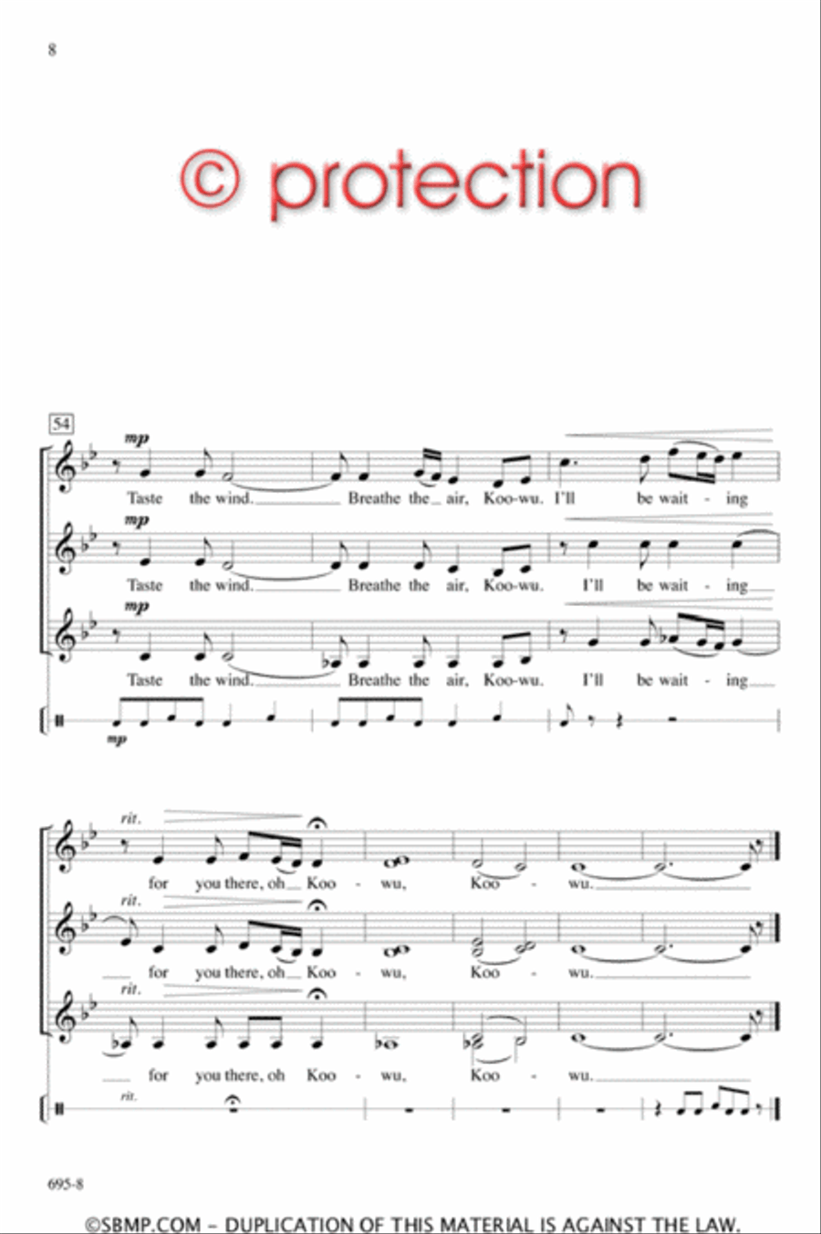 Koowu - SSA Octavo SSA scores gallery preview page 7