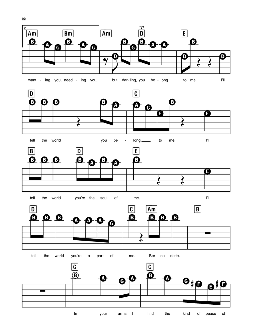 Bernadette Electronic Keyboard scores gallery preview page 3