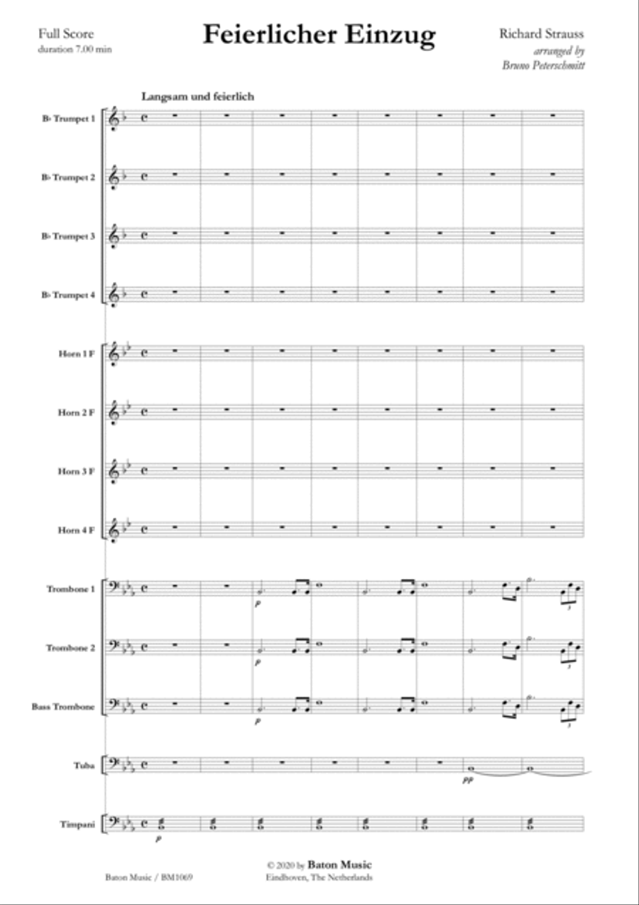 Feierlicher Einzug Feierlicher Einzug Brass Ensemble scores gallery preview page 2
