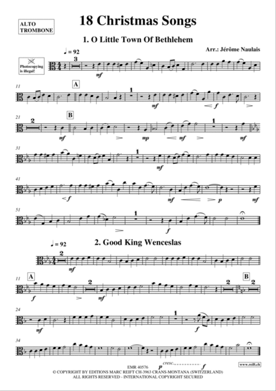 18 Christmas Songs Piano Accompaniment scores gallery preview page 2