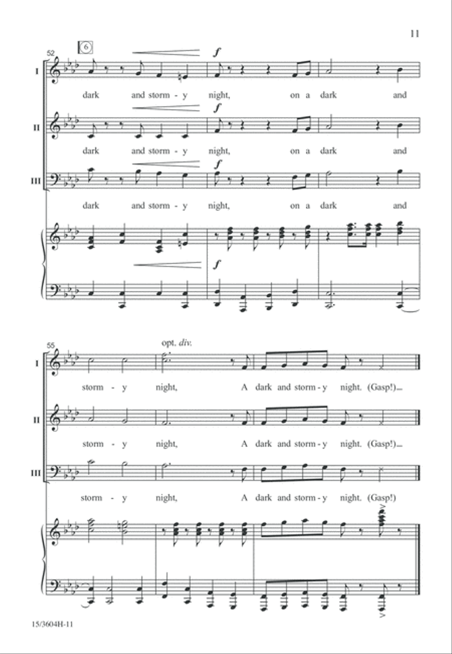 A Dark and Stormy Night A Dark and Stormy Night 3-Part scores gallery preview page 11