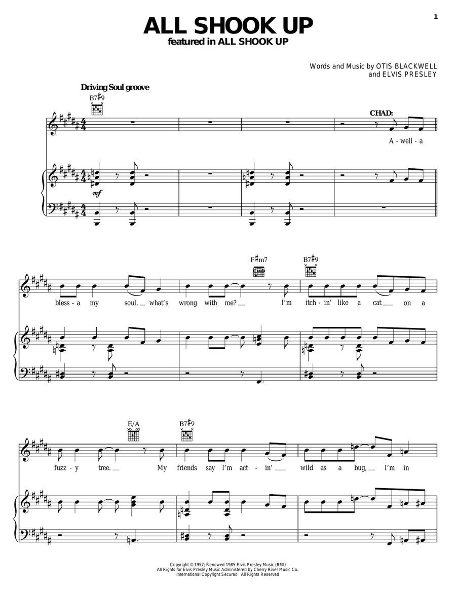 All Shook Up Acoustic Guitar scores gallery preview page 1