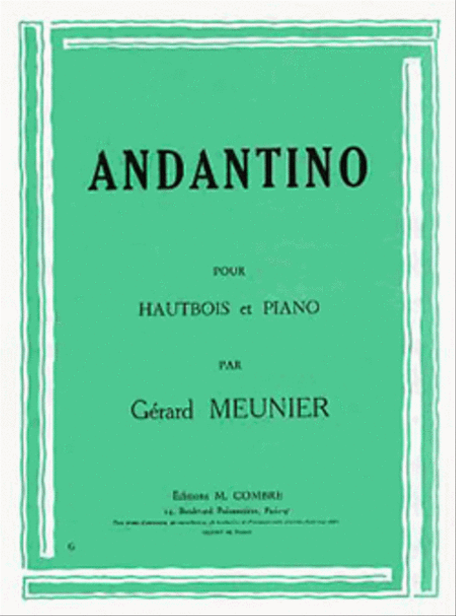 Andantino Piano Accompaniment scores gallery preview page 1