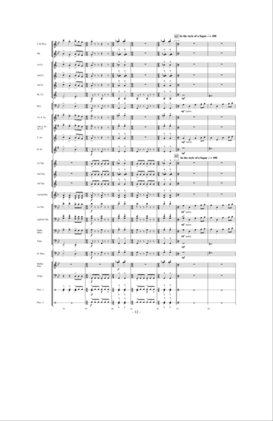 Flight of Valor Concert Band scores gallery preview page 11