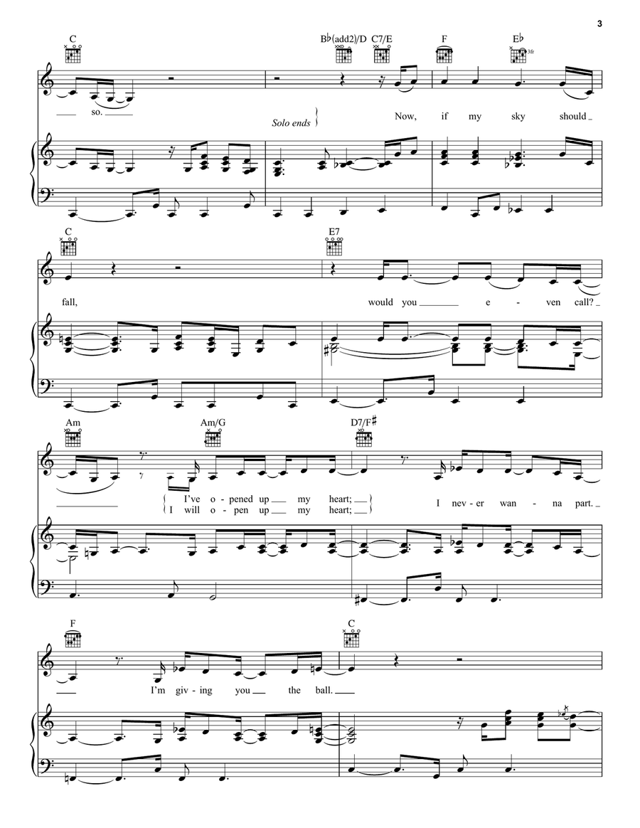 What Am I To You Piano, Vocal, Guitar scores gallery preview page 3