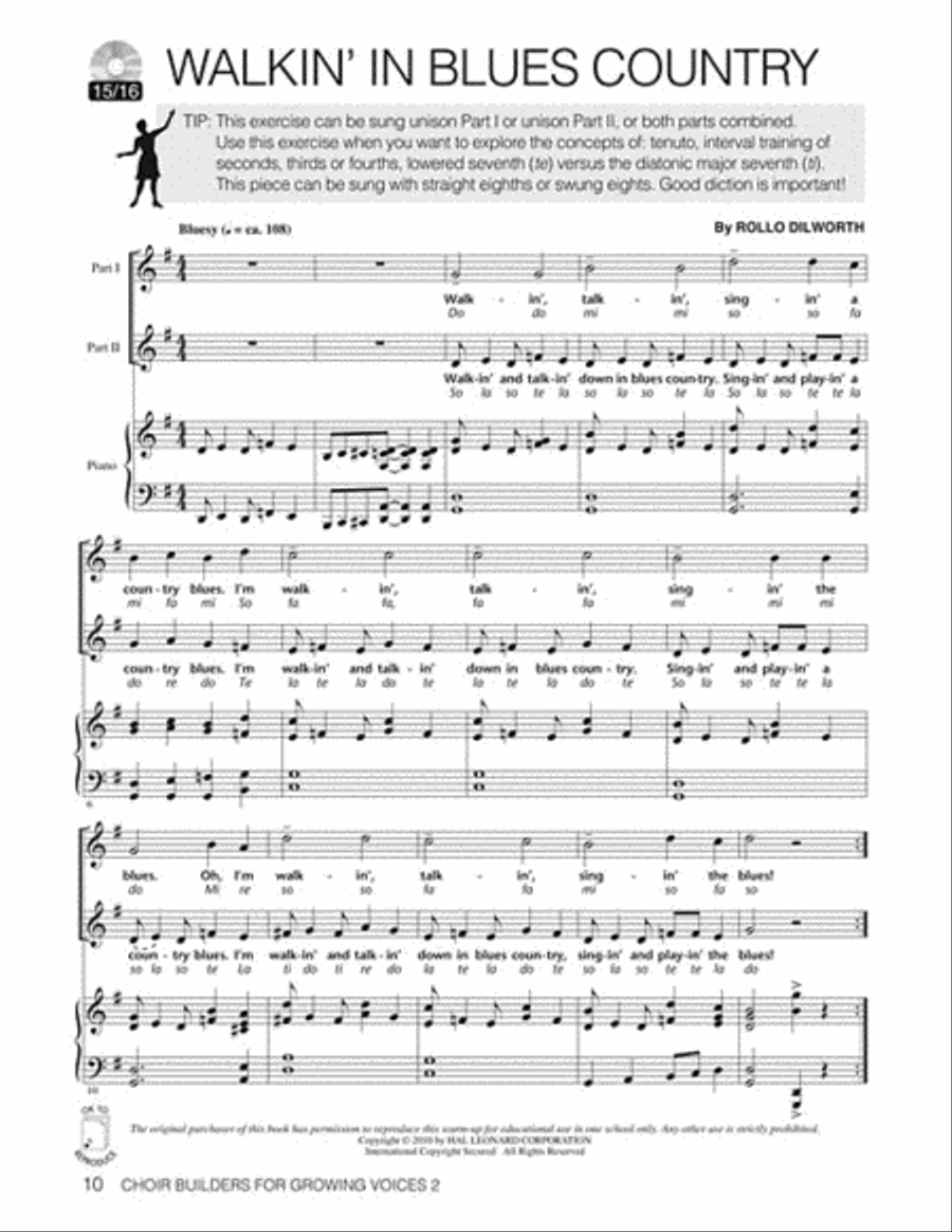 Choir Builders for Growing Voices 2 Choir scores gallery preview page 4