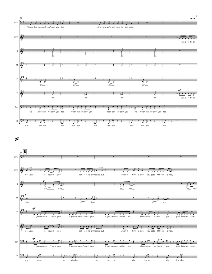 Nervous A Cappella scores gallery preview page 3