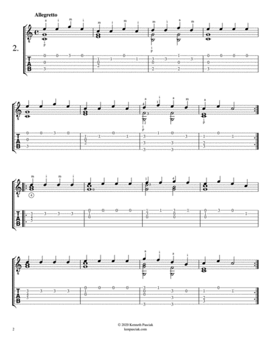 Czerny for Guitar, Opus 139, Nos. 1-10