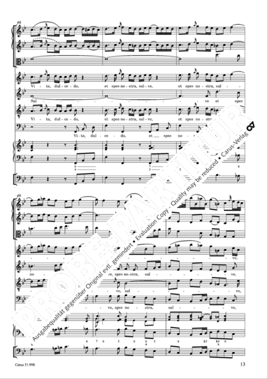 Salve Regina in g Salve Regina in g 4-Part scores gallery preview page 14