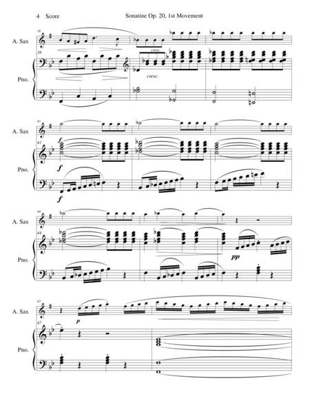 Sonatine by Kuhlau for Alto Sax and Piano image number null