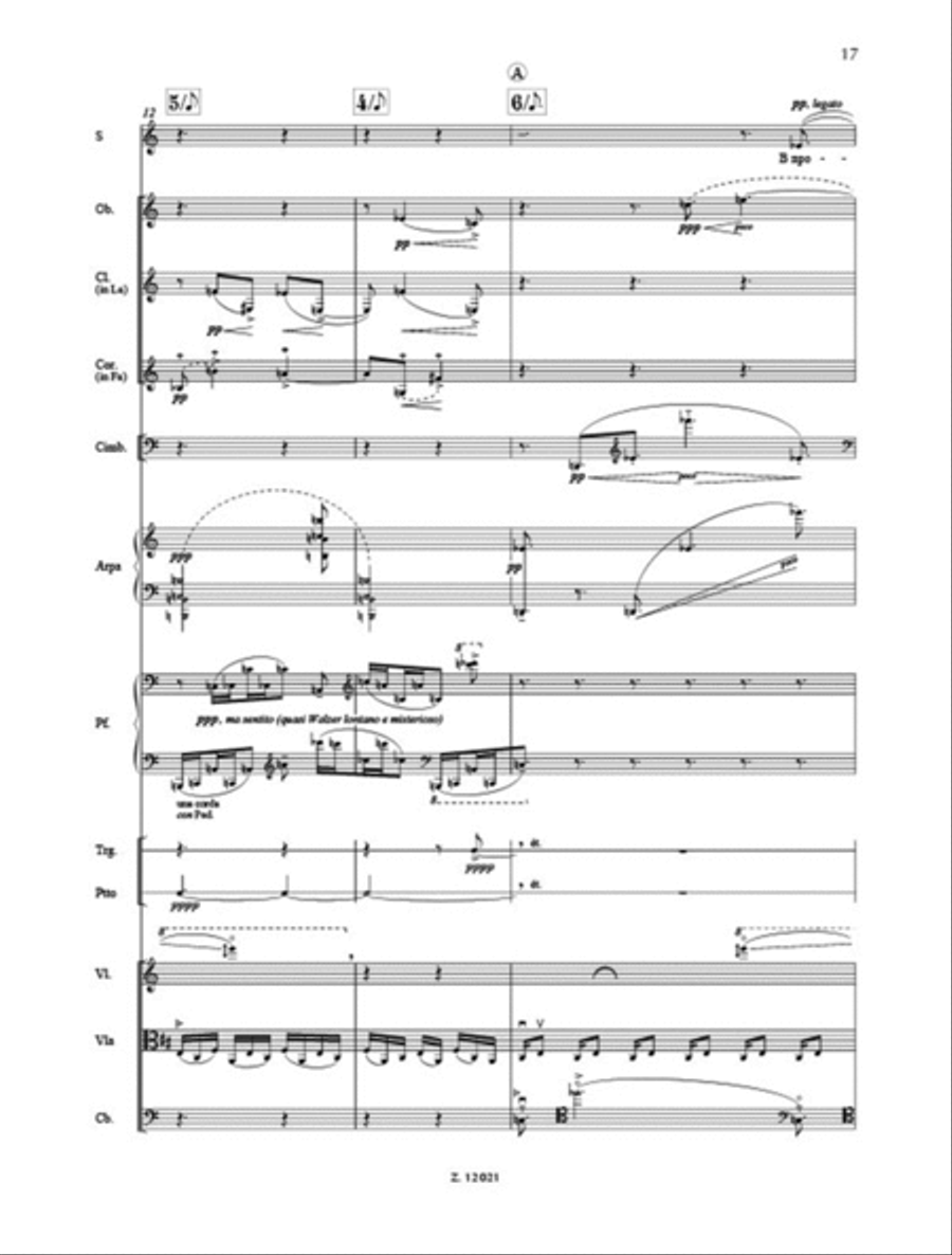Messages Of The Late R. V. Troussova Op. 17 Chamber Orchestra scores gallery preview page 3