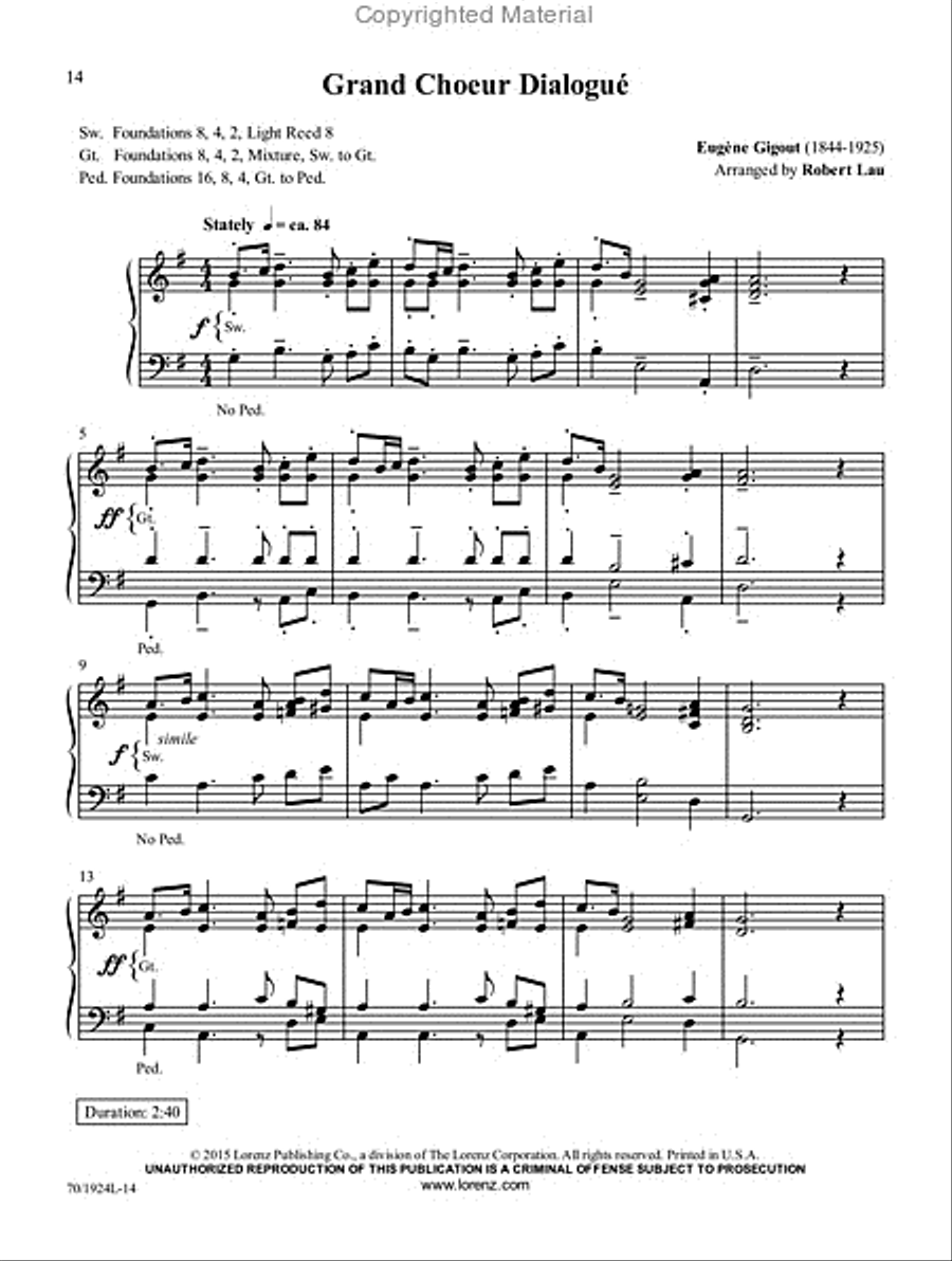 Masterworks for Organ Organ Solo scores gallery preview page 6