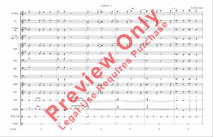 Stars and Stripes Forever Marching Band scores gallery preview page 10