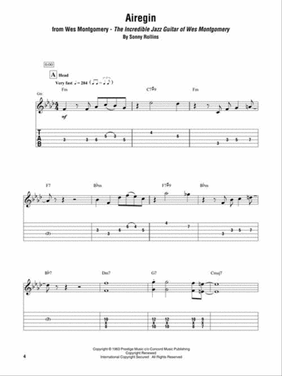 Jazz Guitar Omnibook Electric Guitar scores gallery preview page 4