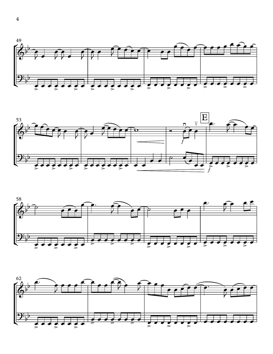 Rewrite The Stars String Duet scores gallery preview page 4