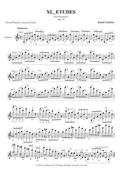 Kamil Tchalaev: 40 études for violin