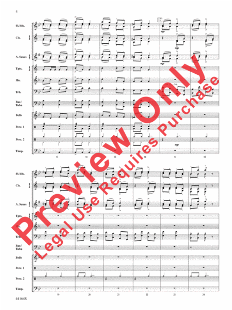 Ecossaise for Military Band, WoO 22 Concert Band scores gallery preview page 4