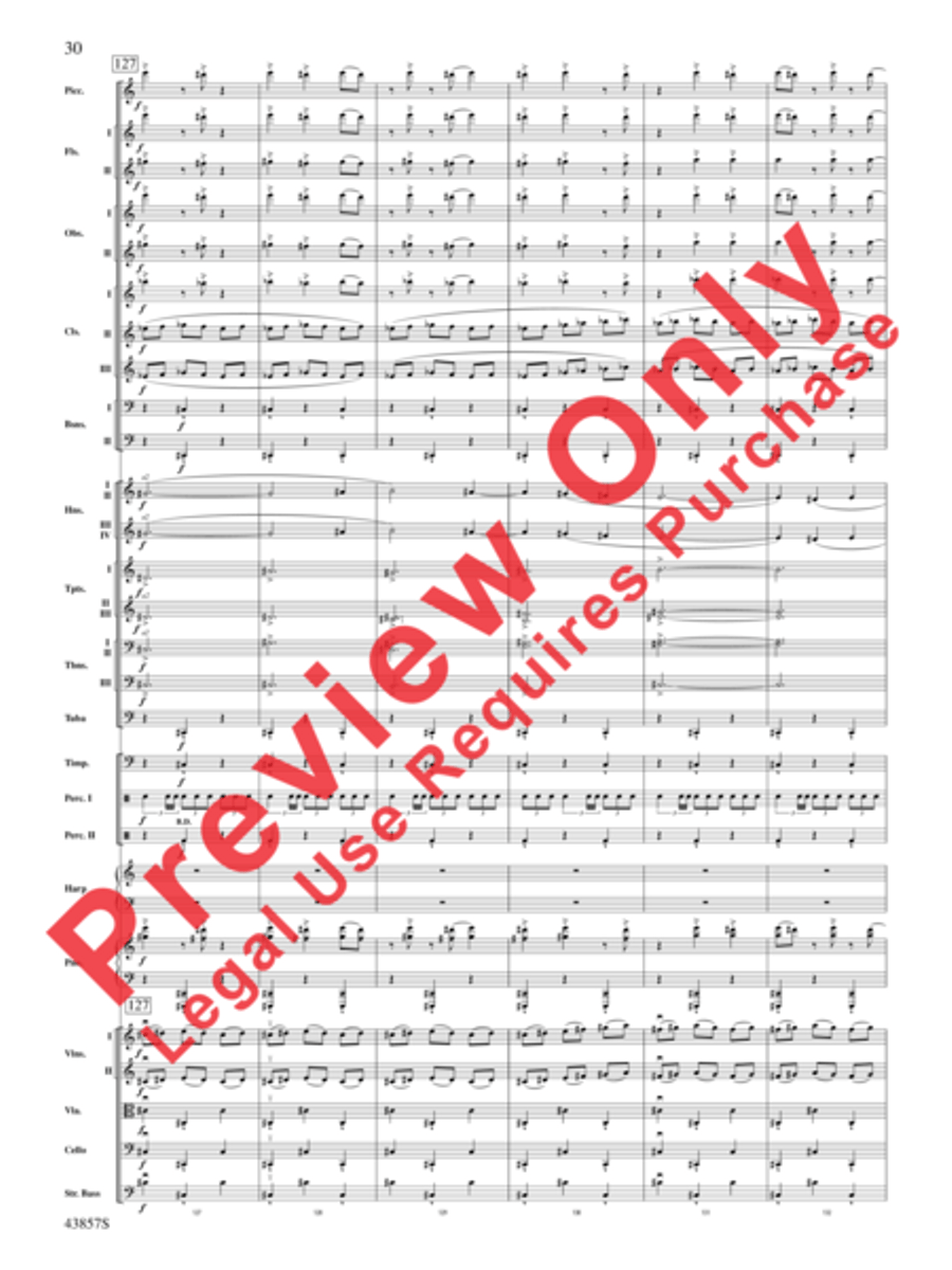 Unconquered Full Orchestra scores gallery preview page 31