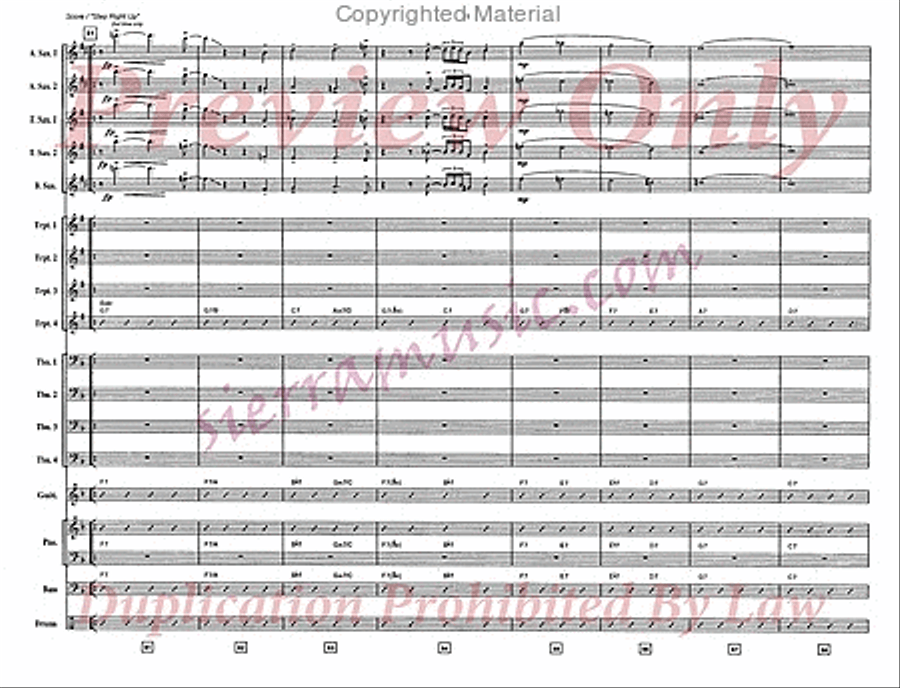 Step Right Up Big Band scores gallery preview page 12
