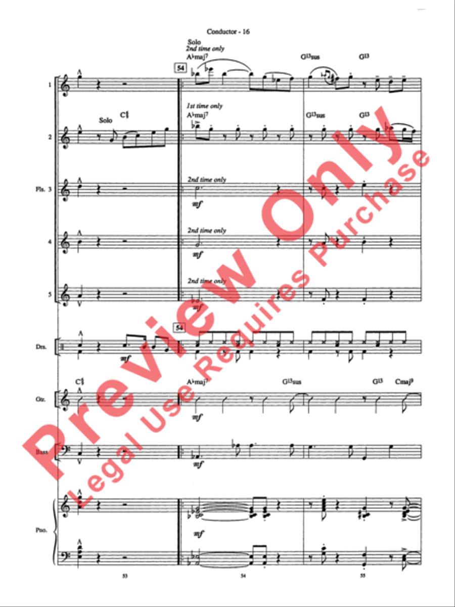 Night and Day Night and Day Flute Choir scores gallery preview page 17