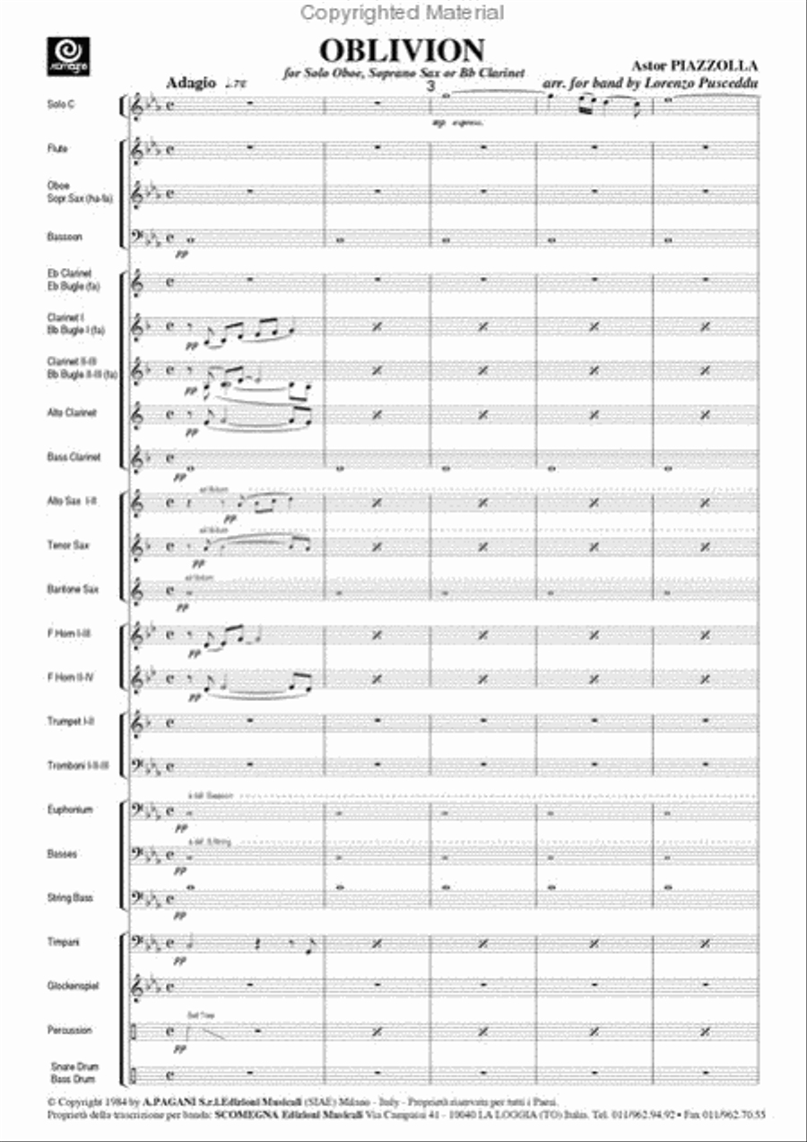 Oblivion Concert Band scores gallery preview page 4