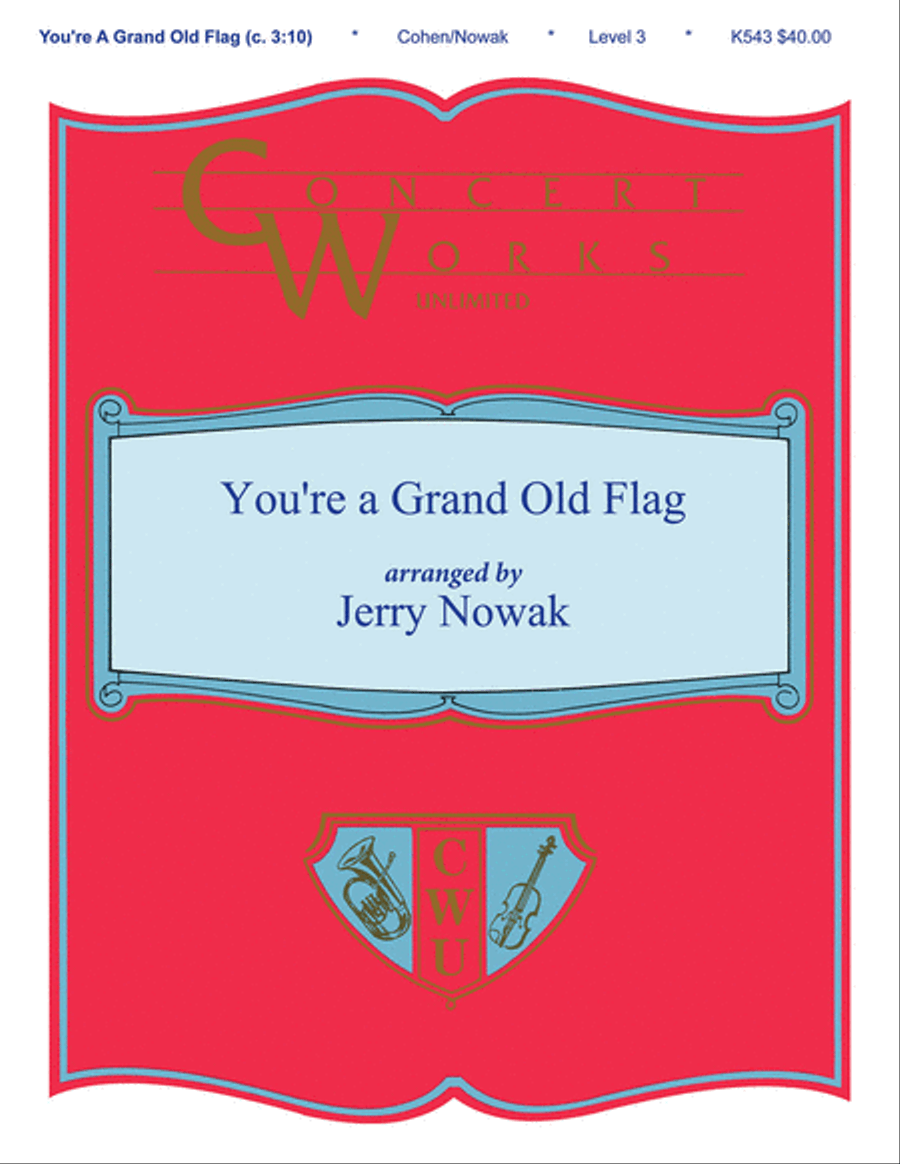 You're a Grand Old Flag Concert Band scores gallery preview page 1