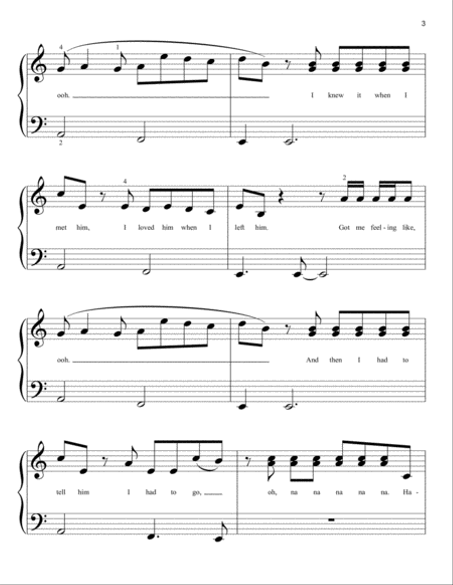 Havana Easy Piano scores gallery preview page 3