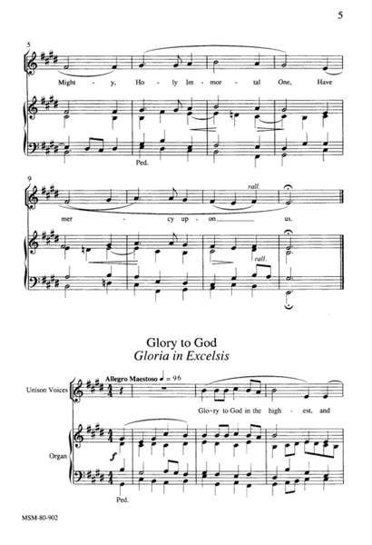 Mass in E for Rite II (Downloadable Full/Choral Score)