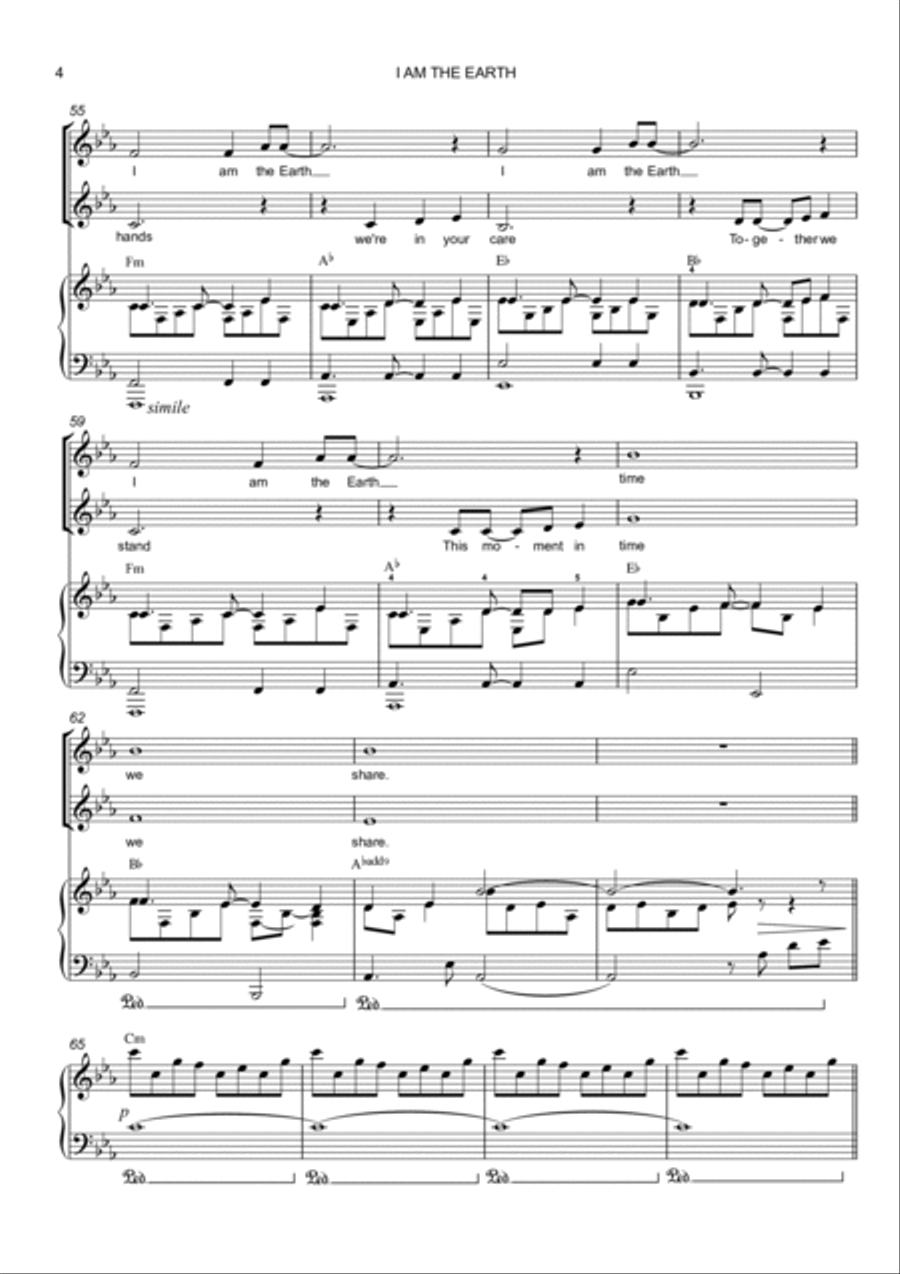 I Am The Earth 2-Part scores gallery preview page 4