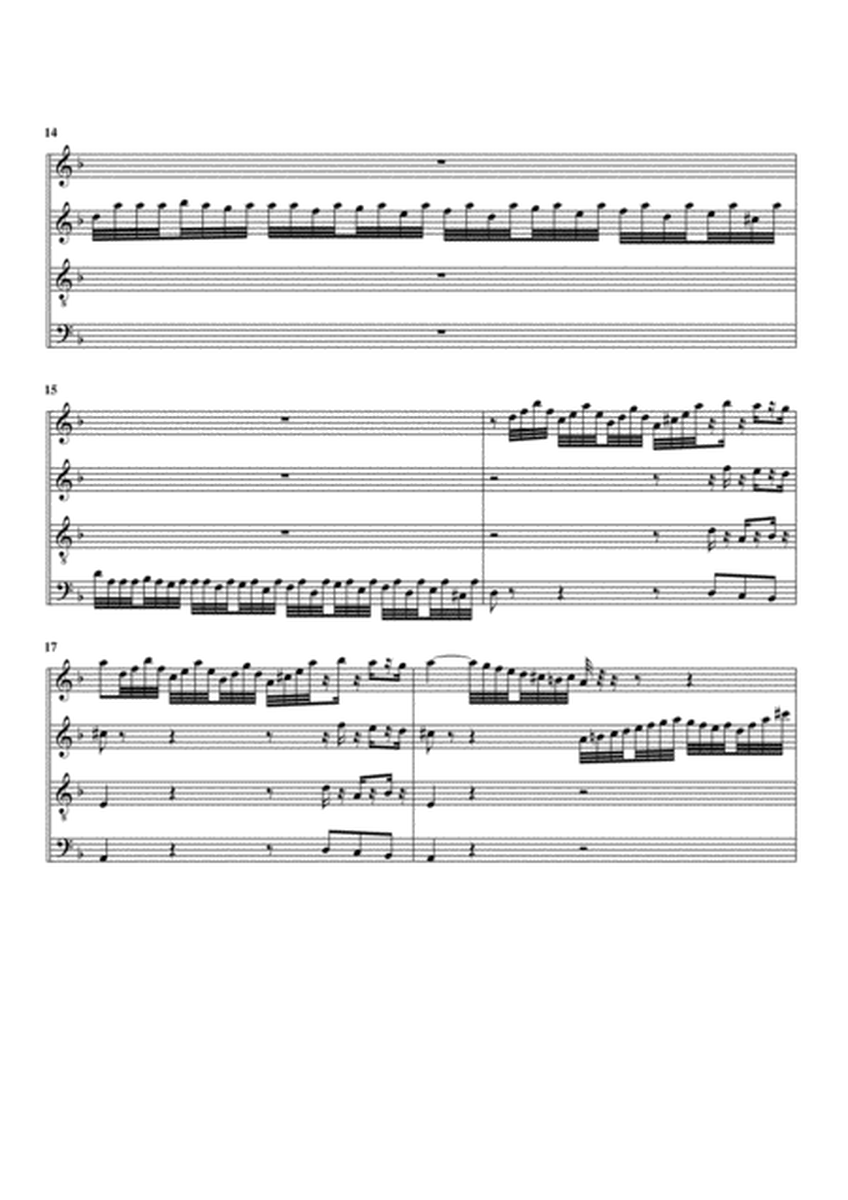 Toccata and fugue, BWV 565 (arrangement for 4 recorders)