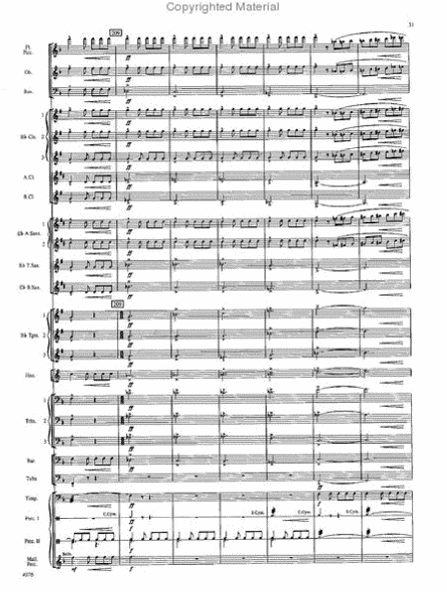 West Highlands Sojourn Concert Band scores gallery preview page 32