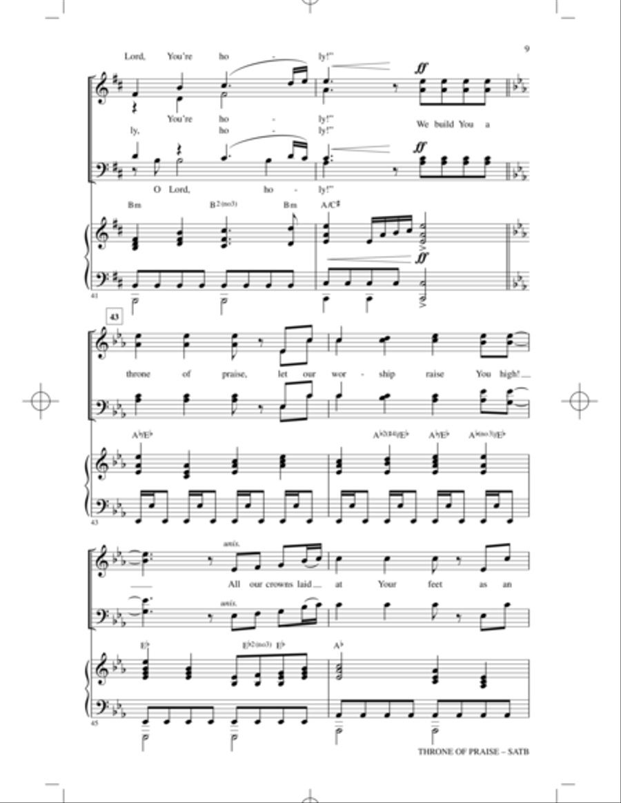 Throne Of Praise Throne Of Praise 4-Part scores gallery preview page 8