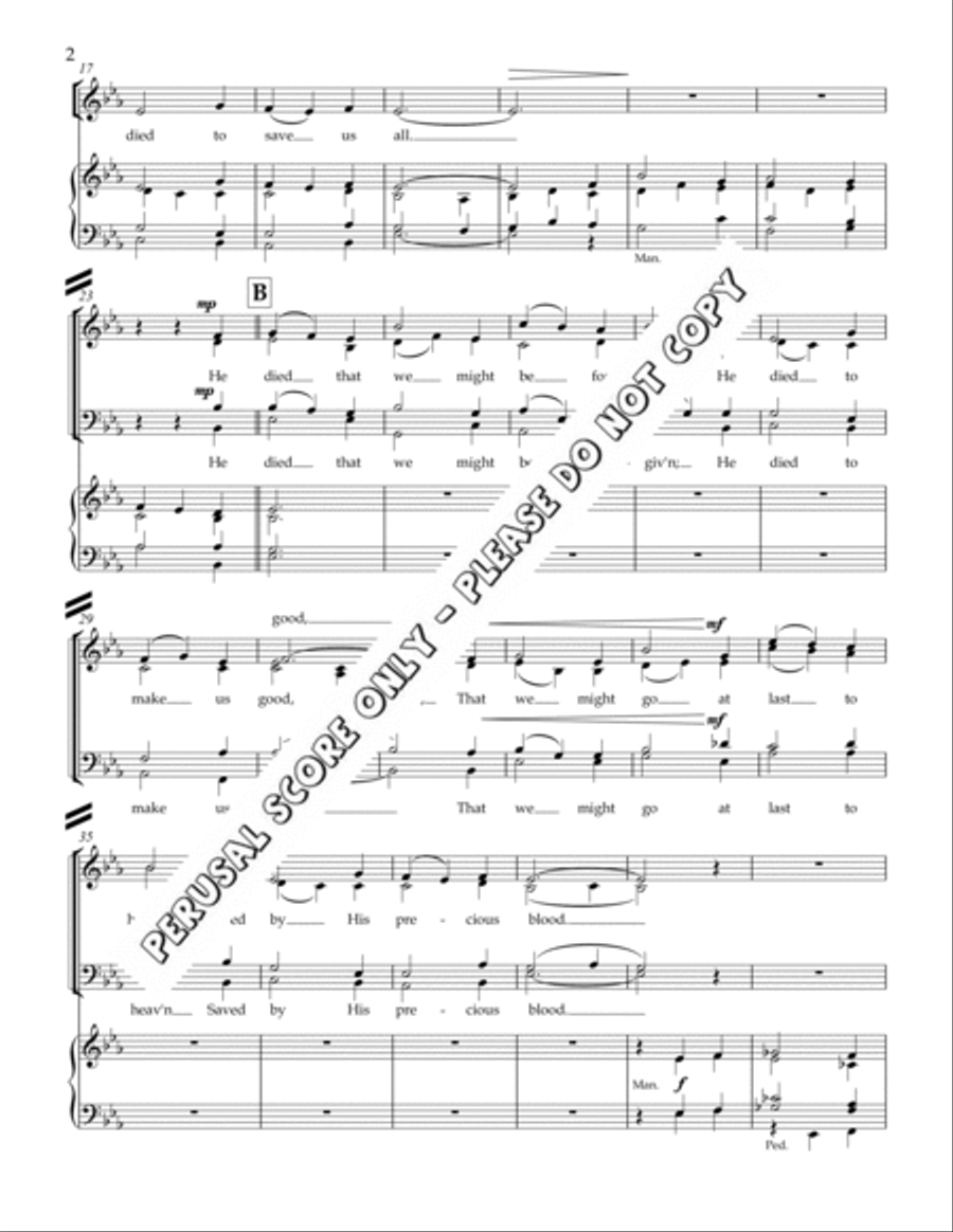 There Is A Green Hill Far Away 4-Part scores gallery preview page 3