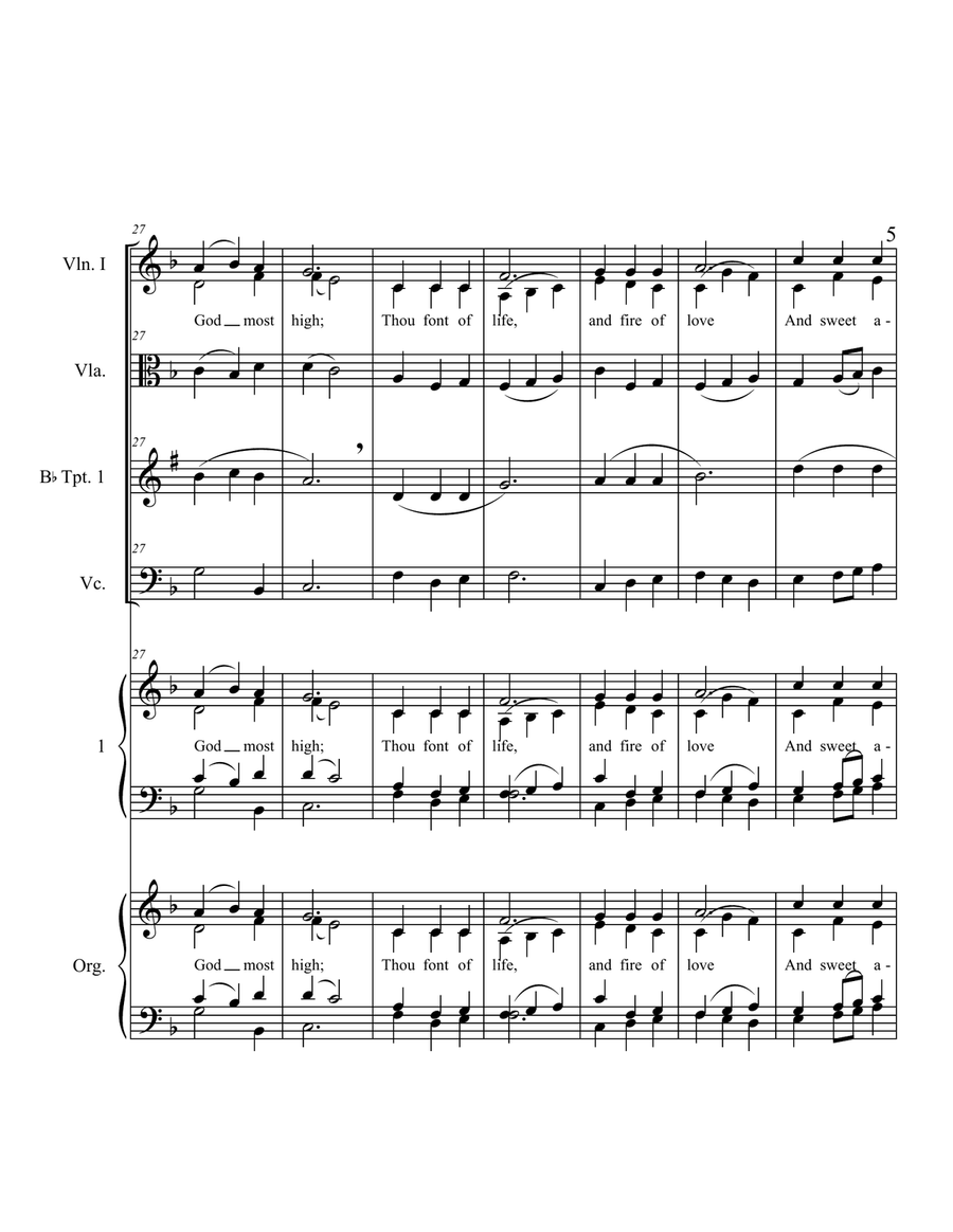 Come Holy Ghost - Lambillotte - Hymn Concertante Version II 4-Part scores gallery preview page 5