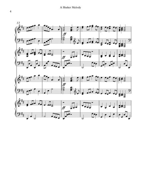 A Shaker Melody - Conductor Score image number null
