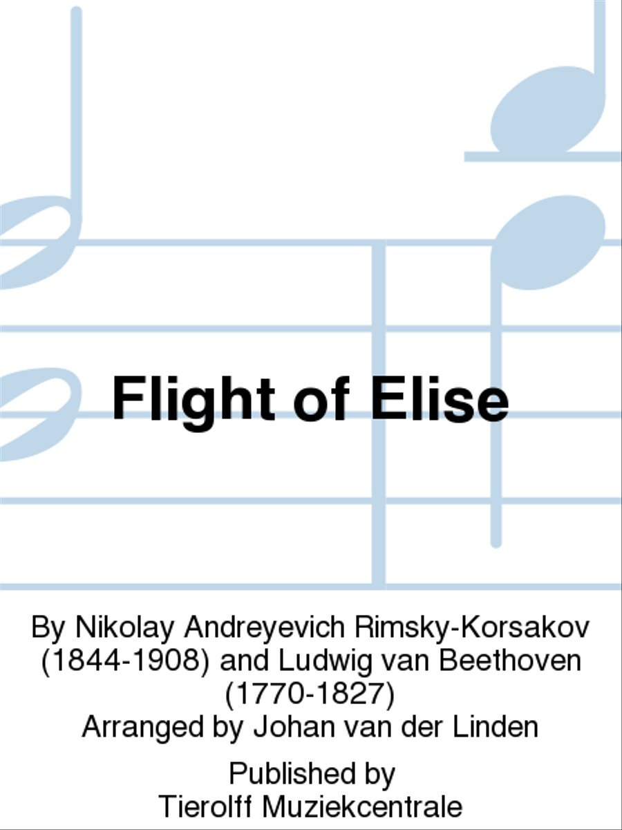 Flight Of Elise, Saxophone Quartet Saxophone Quartet scores gallery preview page 1