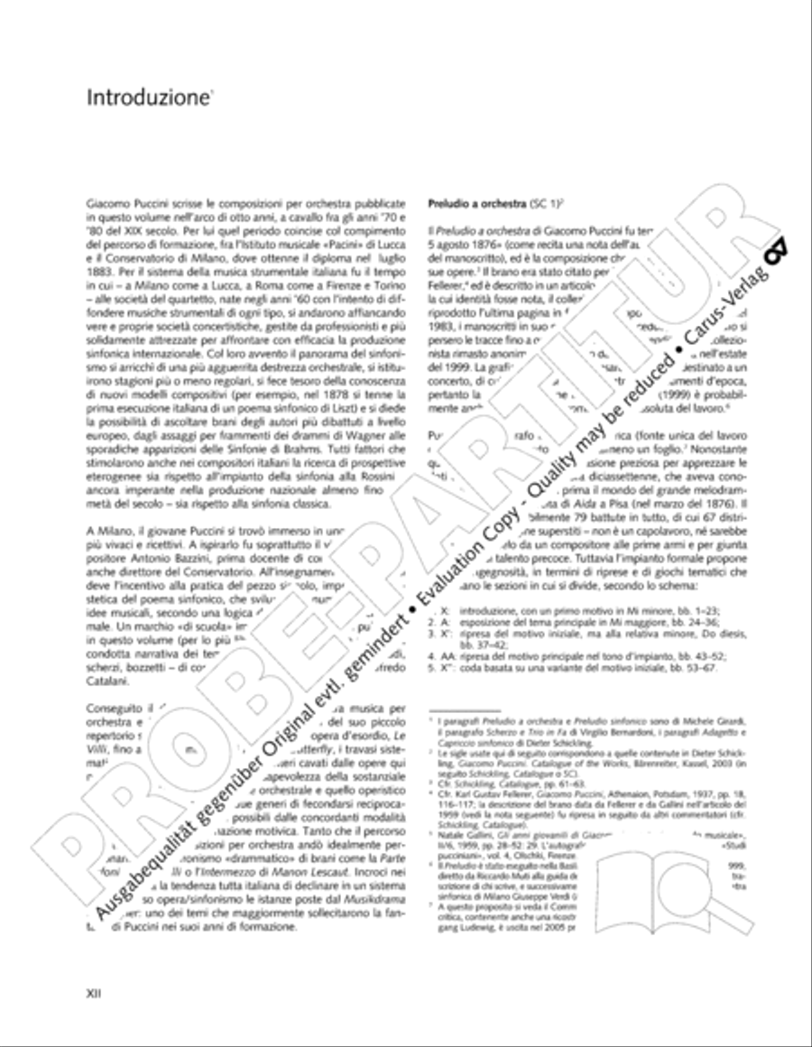 Edizione Nazionale delle Opere di Giacomo Puccini. II. Instrumental music; 1. Works for orchestra (vol. II/1) Score scores gallery preview page 13