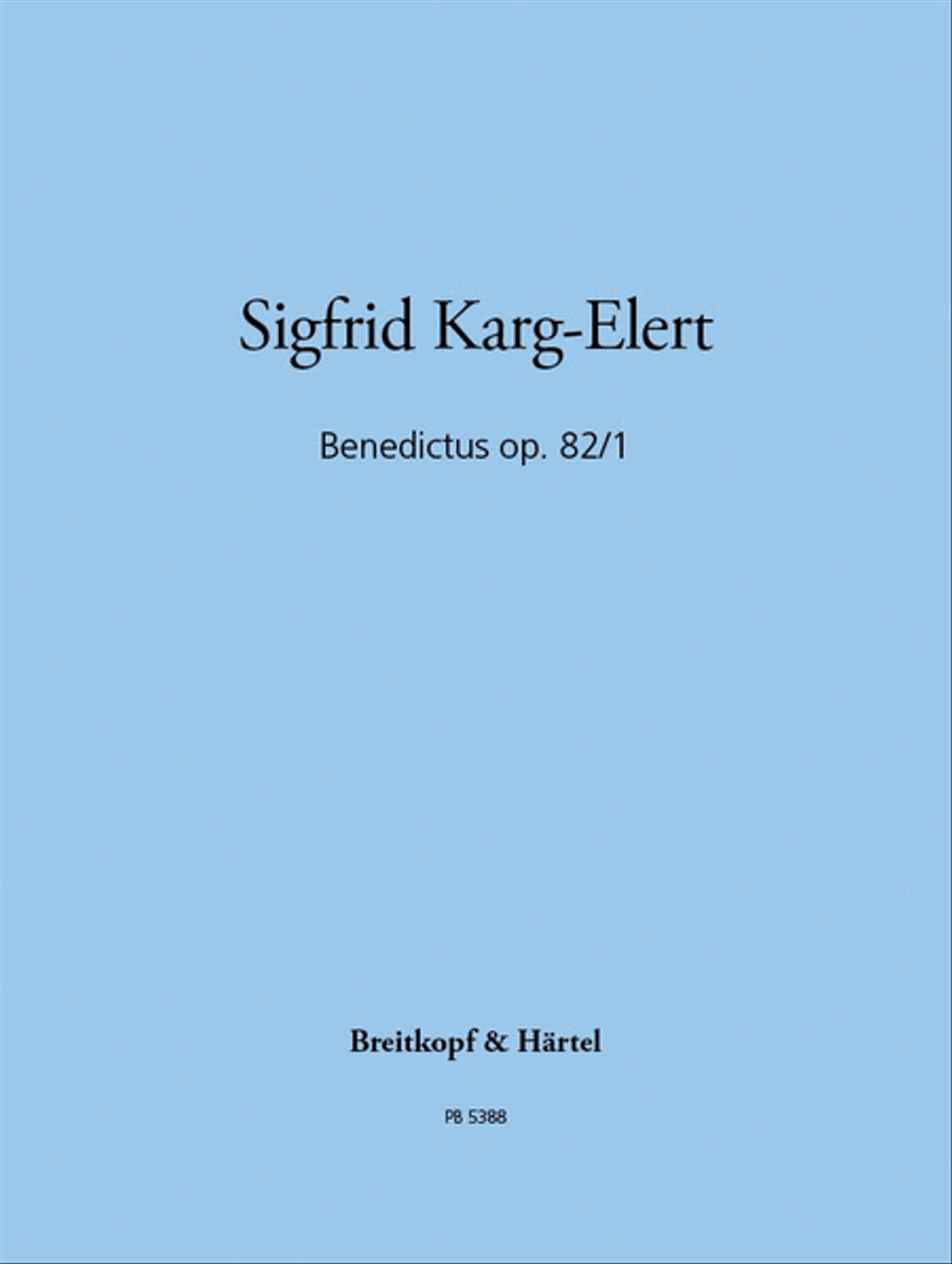Benedictus Op. 82/1 Benedictus Op. 82/1 Choir scores gallery preview page 1