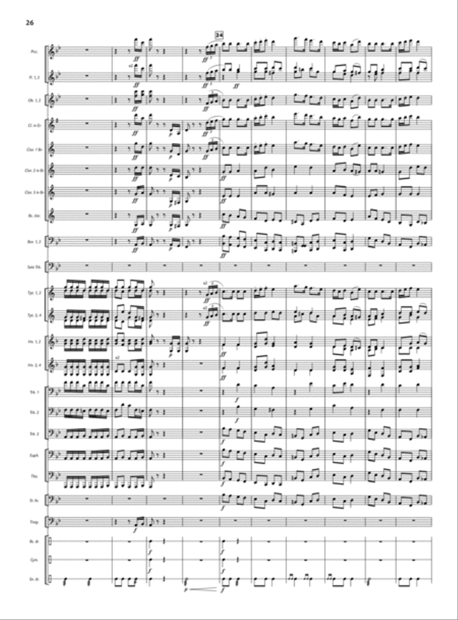 Concert for Trombone and Wind Ensemble Small Ensemble scores gallery preview page 16